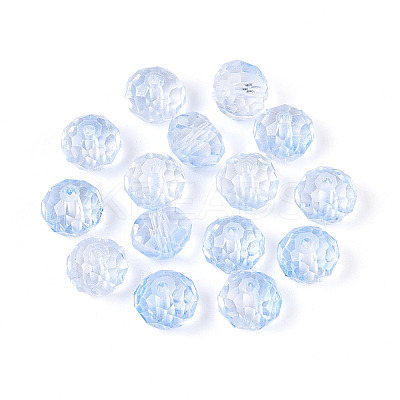 Baking Paint Transparent Glass Beads GLAA-N011-10mm-04-1