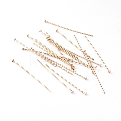 Brass Flat Head Pins KK-TAC0002-21RG-1