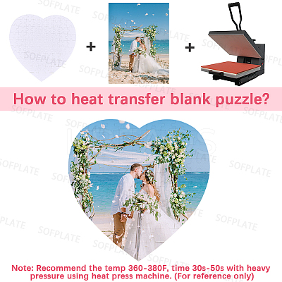 6Pcs 2 Styles Paper Heat Transfer Blank Puzzle for Adult Chrildren DIY-SP0004-29-1