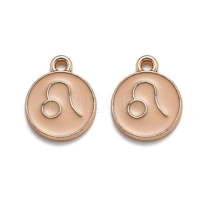 Alloy Enamel Pendants ENAM-S124-01A-10G-1
