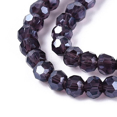 Electroplate Transparent Glass Beads Strands EGLA-A035-T3mm-A15-1