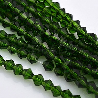 Faceted Bicone Glass Beads Strands LS-EGLA-P017-4mm-11-1