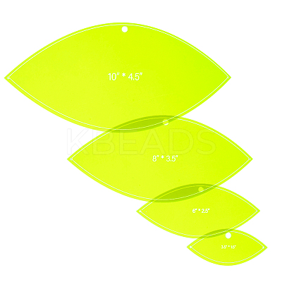 4Pcs 4 Style Acrylic Cardboard Town Template Sets DIY-WH0888-804D-1