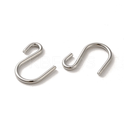 Non-Tarnish 304 Stainless Steel S-Hook Clasp STAS-C085-03E-P-1