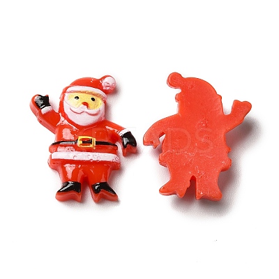 Christmas Opaque Resin Cabochons RESI-K019-41-1