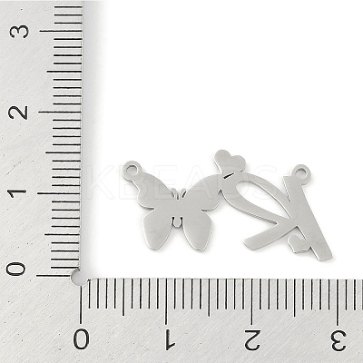 Non-Tarnish 304 Stainless Steel Pendants STAS-L279-002P-R-1