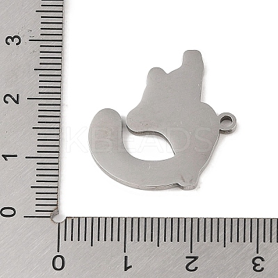 Non-Tarnish 201 Stainless Steel Pendants STAS-C095-31P-1