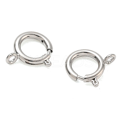 Brass Spring Ring Clasps KK-CBA1AE8-05G-P-1