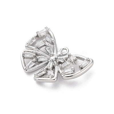 Brass Rhinestone Pendants KK-E973-11P-1