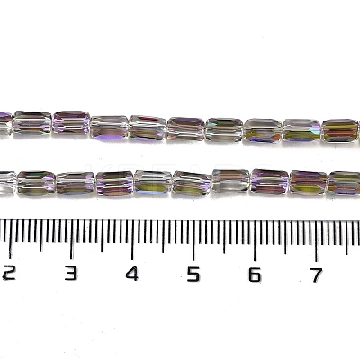 Electroplate Glass Beads Strands GLAA-Q101-02A-HP02-1