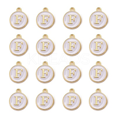 Golden Plated Alloy Charms LS-X-ENAM-S118-01F-1
