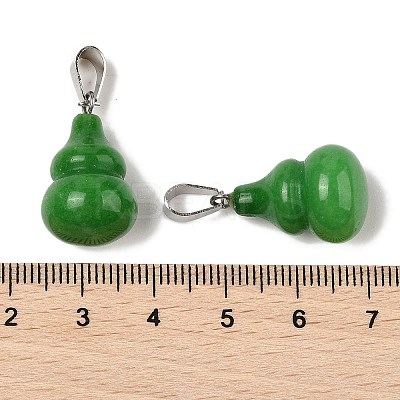 Dyed Natural White Jade Pendants G-B127-03P-18-1