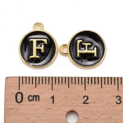 Golden Plated Alloy Charms X-ENAM-S118-02F-1