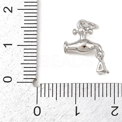 Brass Micro Pave Cubic Zirconia Pendants KK-G544-34P-1