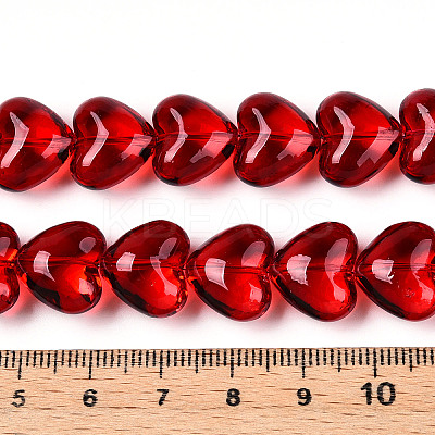 Transparency Glass Beads Strands GLAA-T023-13A-1