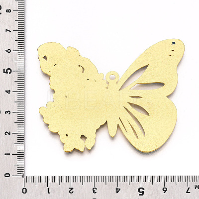 Rack Plating Alloy Enamel Big Pendants ENAM-N056-397E-G-1