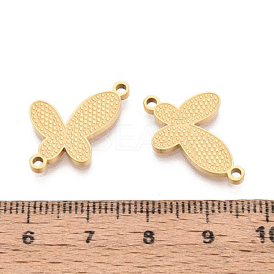 304 Stainless Steel Textured Butterfly Links STAS-T073-29G-1