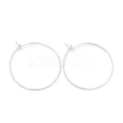 925 Sterling Silver Hoop Earring Findings STER-D035-24S-1