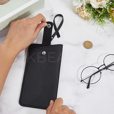 1Pc PU Leather Eyeglass Cases AJEW-CN0004-98A-01-1
