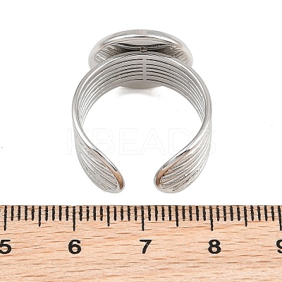 304 Stainless Steel Cuff Ring Components SA-CBA82C8-03D-P-1