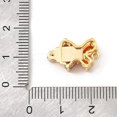 Brass Micro Pave Cubic Zirconia Box Clasps KK-G484-02G-1