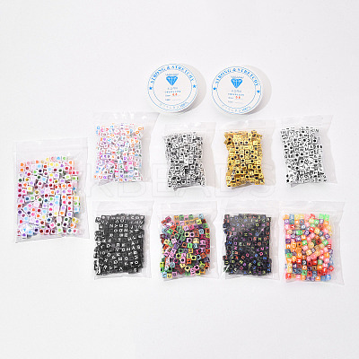 1800Pcs 200Pcs/Style 9 Styles DIY Jewelry Set Making DIY-YW0002-15-1