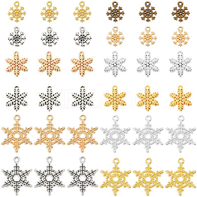 120Pcs 12 Styles Alloy Pendants FIND-SC0011-95-1
