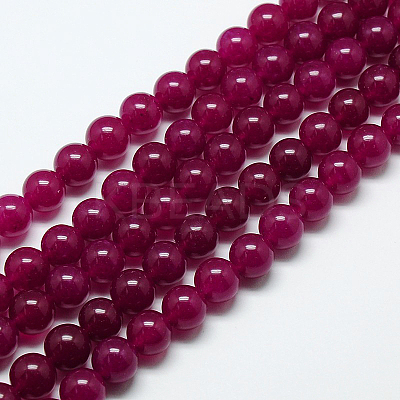 Natural Malaysia Jade Bead Strands G-M101-6mm-08-1