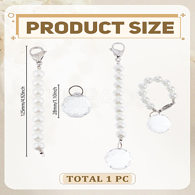 Round Glass Cup Charms HJEW-LP00041-1