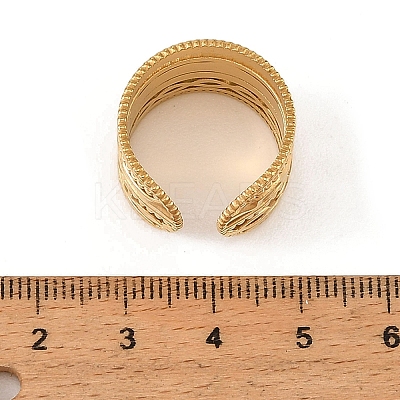 Brass Wide Band Cuff Open Rings KK-CBA8D1E-04G-1