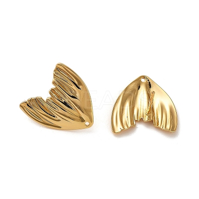 Brass Stud Earring Findings KK-P285-03G-1