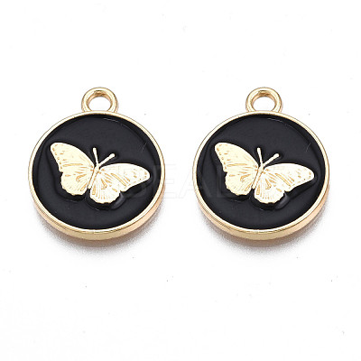 Alloy Enamel Pendants PALLOY-N170-002A-NR-1