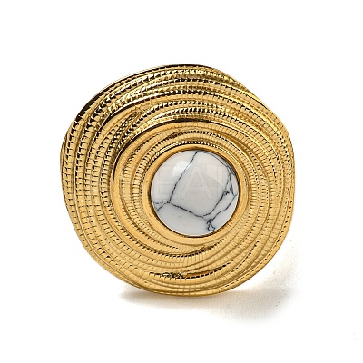 Ion Plating(IP) 304 Stainless Steel Open Cuff Rings STAS-Z060-13G-1