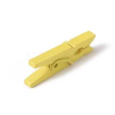 Natural Wooden Craft Pegs Clips WOOD-E010-02D-1