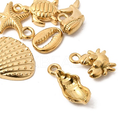 Ocean Theme 201 Stainless Steel Pendants STAS-F348-01B-G-1