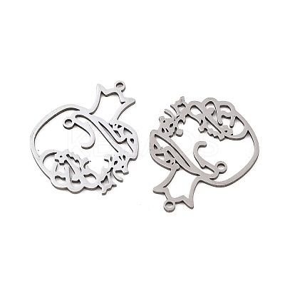 201 Stainless Steel Pendants STAS-I364-12P-1