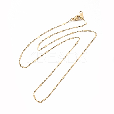 Ion Plating(IP) 304 Stainless Steel Link Chain Necklace for Women STAS-E185-02G-1