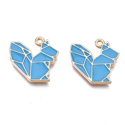 Autumn Theme Rack Plating Alloy Enamel Pendants ENAM-S122-74-1