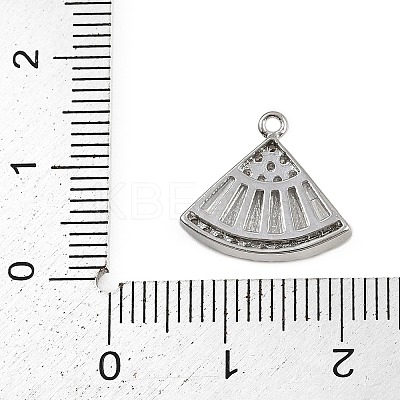 Brass Micro Pave Cubic Zirconia Pendants KK-S339-07P-1
