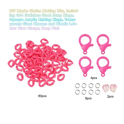 DIY Masks Chains Making Kits DIY-YW0002-74E-1