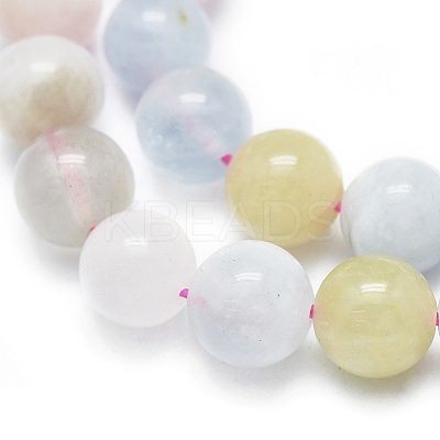 Natura Morganite Beads Strands LS-G-D0001-03-8mm-1