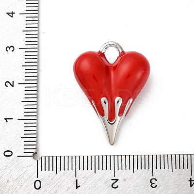 Brass Enamel Pendants KK-Q098-19P-1