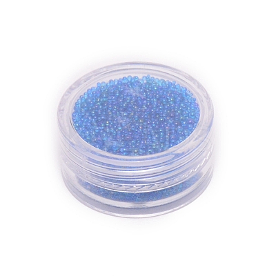 Transparent Round Caviar Beads LS-MRMJ-WH0078-15D-1