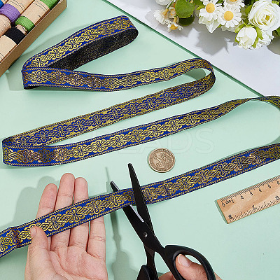 Ethnic Style Embroidery Polyester Ribbons OCOR-WH0109-042A-02-1