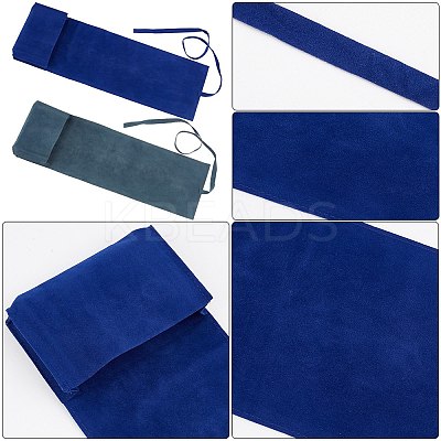 4Pcs 2 Colors Double-Sided Velvet Tarot Cards Storage Bags ABAG-CN0001-05-1