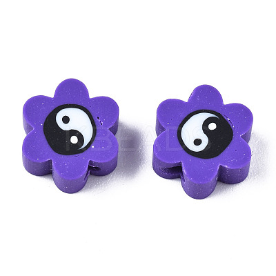 Handmade Polymer Clay Beads CLAY-N008-027-1