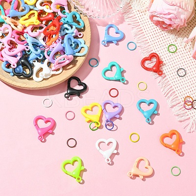 50Pcs Acrylic Lobster Claw Clasps DIY-YW0011-20A-1