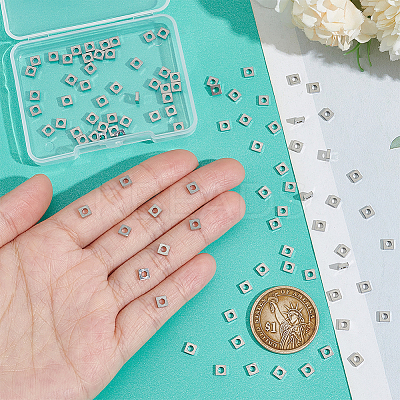 100Pcs 304 Stainless Steel Beads STAS-UN0053-03-1