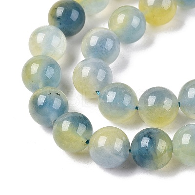 Dyed Natural White Jade Beads Strands G-T138-10mm-210-18-1