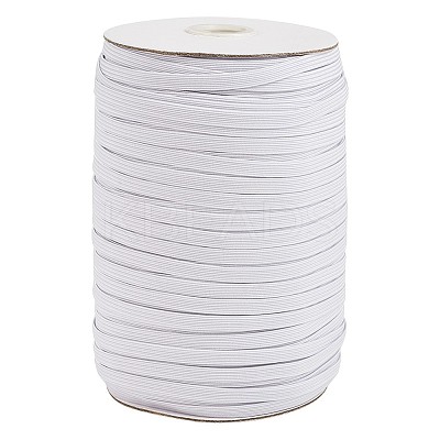 3/8 inch Flat Braided Elastic Rope Cord EC-R030-10mm-01-1